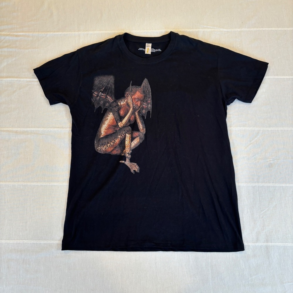 Bartolome Bermejo Art T-Shirt Museu Nacional d'Art de Catalunya Black Mens L